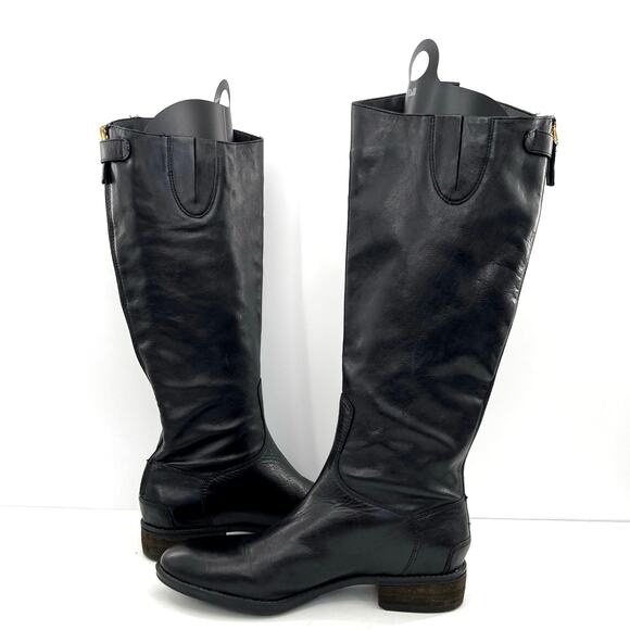 Sam Edelman Women's Penny Leather Riding knee high Boot Shoe - Picture 8 of 13